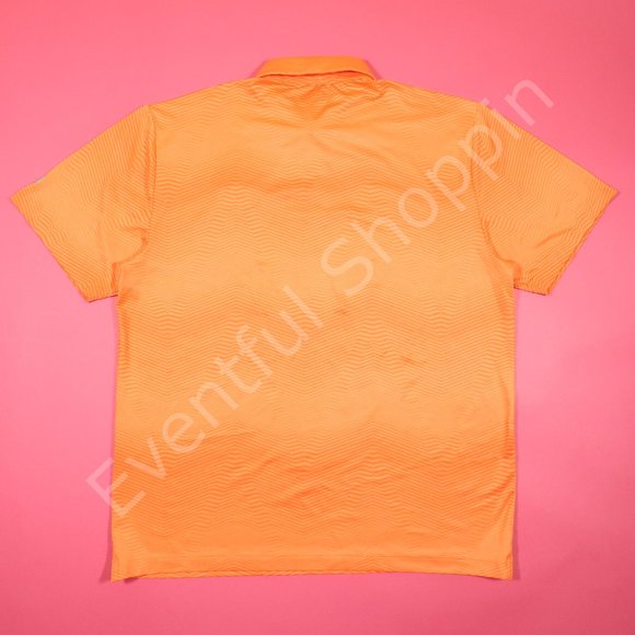 Under Armour Playoff Reactor Arcadia Bluffs Golf Polo Shirt in Orange Size XL - Picture 3 of 7